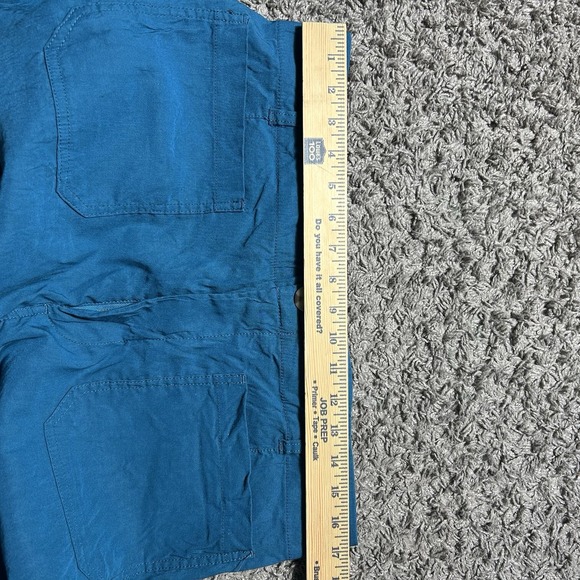 Maeve Pants Women's 33 The Colette Wide Leg Crop Trousers Teal Linen Blend Boho - Picture 6 of 7